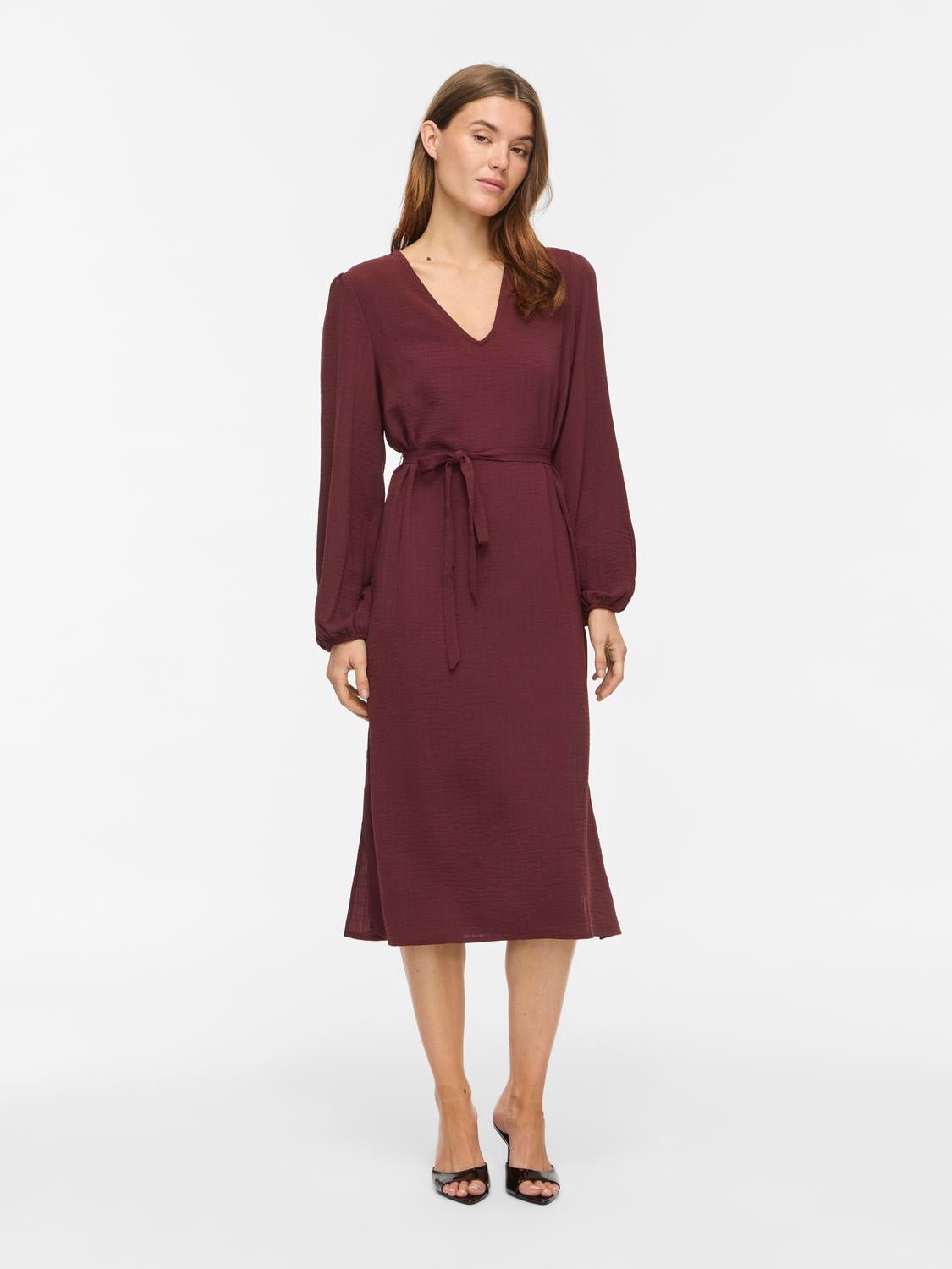 VILOVIE Midi Dress - Port Royale - VERO MODA & VILA Bergvik
